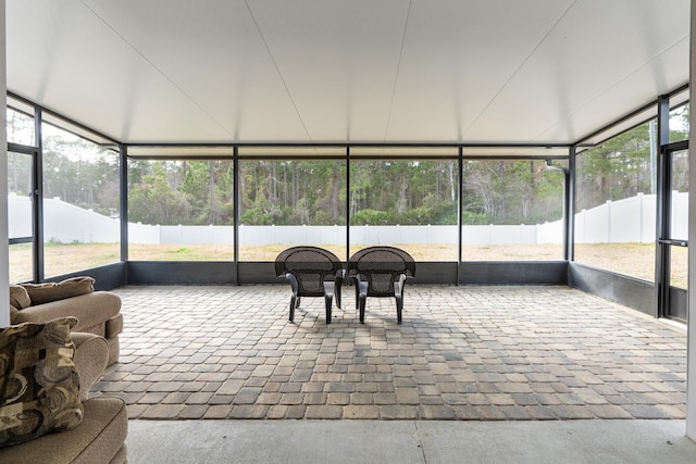 view of sunroom / solarium