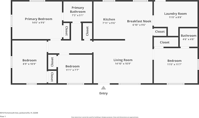 5015 Portsmouth Ave, Jacksonville, FL 32208 - plan