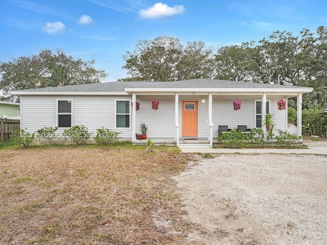 view of front of house featuring a porch