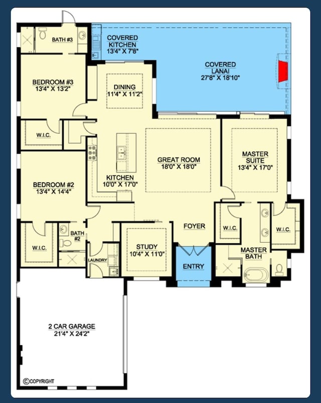 3 Ranshire Ln, Palm Coast, FL 32164 - view of home floor plan