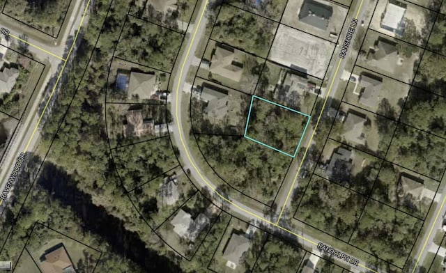 3 Ranshire Ln, Palm Coast, FL 32164 - aerial view of property's location featuring property boundaries highlighted