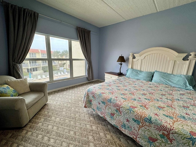 390 A1A Beach Blvd Unit 49, Saint Augustine Beach, FL 32080 - bedroom with carpet floors, multiple windows, and baseboards