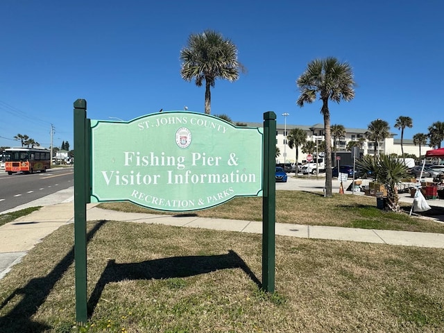390 A1A Beach Blvd Unit 49, Saint Augustine Beach, FL 32080 - view of community / neighborhood sign