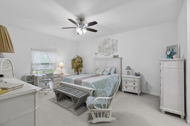 104 Laurel Wood Way Unit 202, Saint Augustine, FL 32086 - bedroom with light carpet and a ceiling fan
