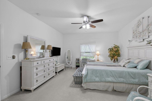 104 Laurel Wood Way Unit 202, Saint Augustine, FL 32086 - bedroom featuring light carpet and a ceiling fan