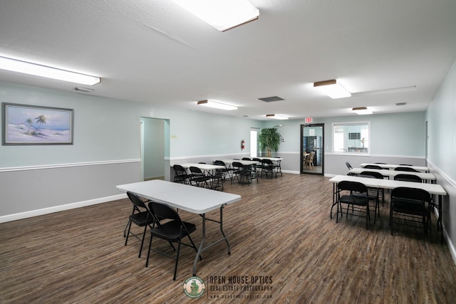 4670 A1A S Unit 1309, Saint Augustine, FL 32080 - dining space featuring baseboards, visible vents, and wood finished floors
