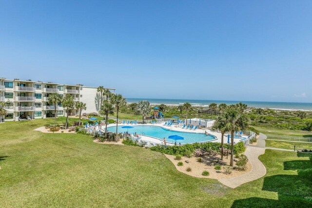 4670 A1A S Unit 1309, Saint Augustine, FL 32080 - pool featuring a water view, a yard, and a patio area