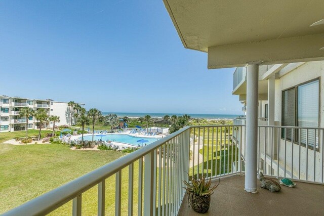 4670 A1A S Unit 1309, Saint Augustine, FL 32080 - balcony featuring a water view
