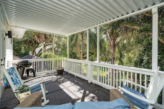 view of patio / terrace featuring area for grilling