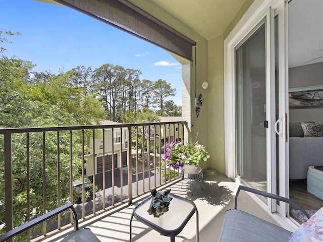 view of balcony