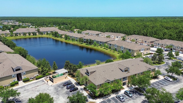 2384 Golden Lake Loop, Saint Augustine, FL 32084 - aerial view of residential area featuring a forest and a large body of water
