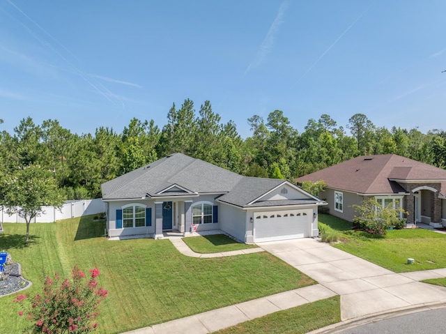 279 Spring Creek Way, Saint Augustine, FL 32095 - single story home with an attached garage, concrete driveway, and a shingled roof