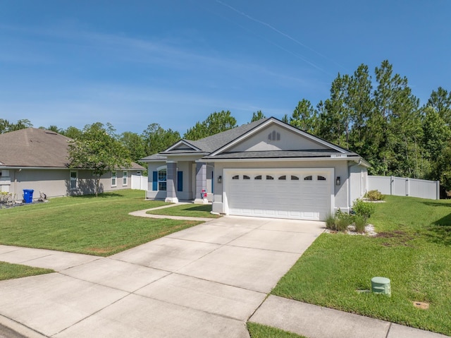 279 Spring Creek Way, Saint Augustine, FL 32095 - ranch-style home with an attached garage, driveway, and stucco siding