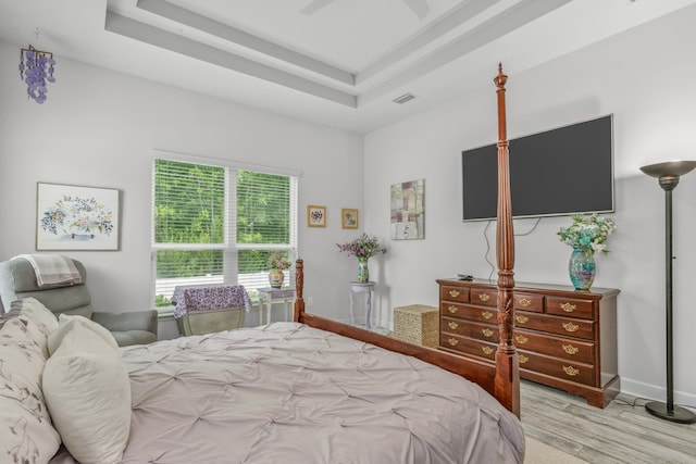 279 Spring Creek Way, Saint Augustine, FL 32095 - bedroom with wood finished floors and a raised ceiling