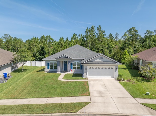 279 Spring Creek Way, Saint Augustine, FL 32095 - ranch-style home featuring an attached garage, concrete driveway, and roof with shingles