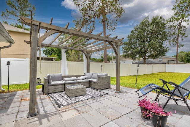 3010 SE 46th Ave, Ocala, FL 34480 - view of patio with outdoor lounge area and a pergola