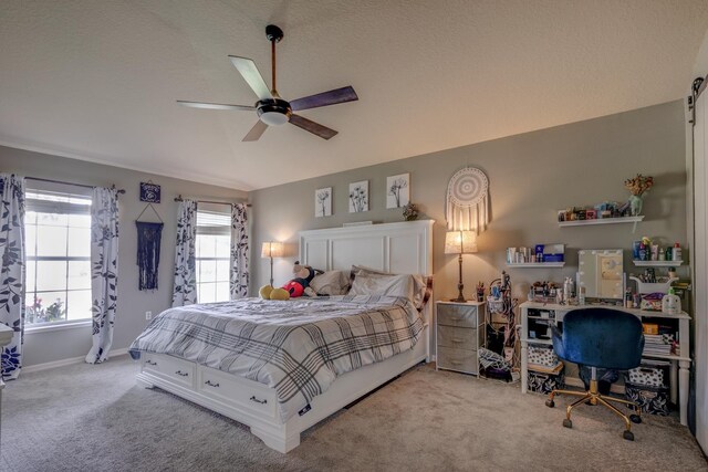 3010 SE 46th Ave, Ocala, FL 34480 - bedroom featuring carpet flooring, multiple windows, a desk, and a textured ceiling