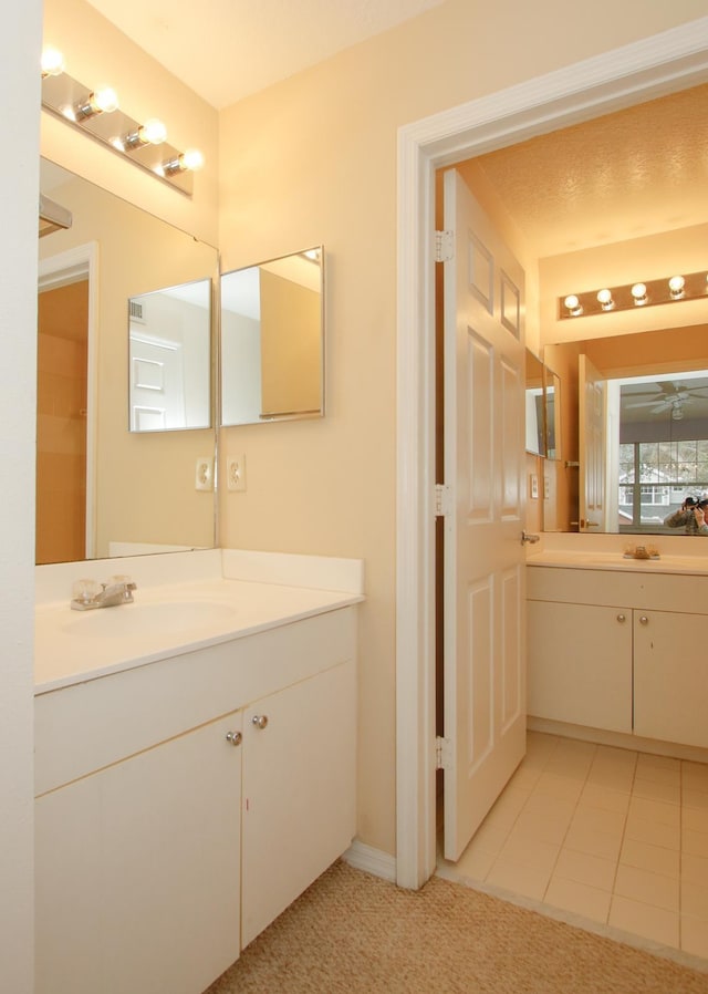 21201 Harbour Vista Cir, Saint Augustine, FL 32080 - bathroom with vanity and tile patterned flooring