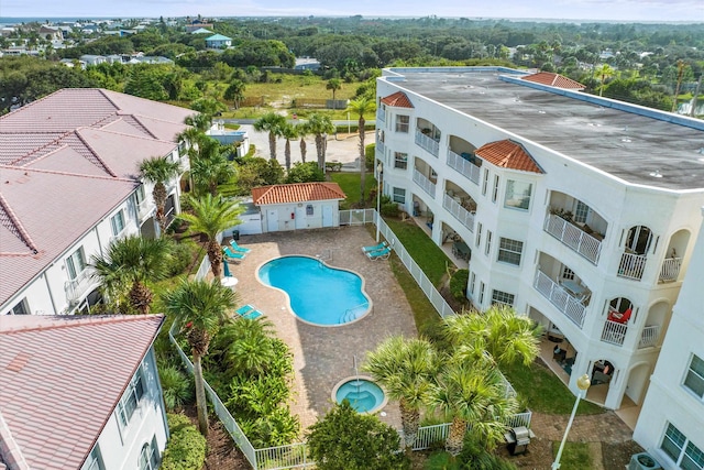 264 Gibraltar Ct Unit 102, Saint Augustine, FL 32080 - aerial view of a pool