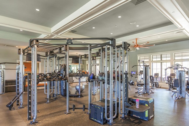 view of exercise room