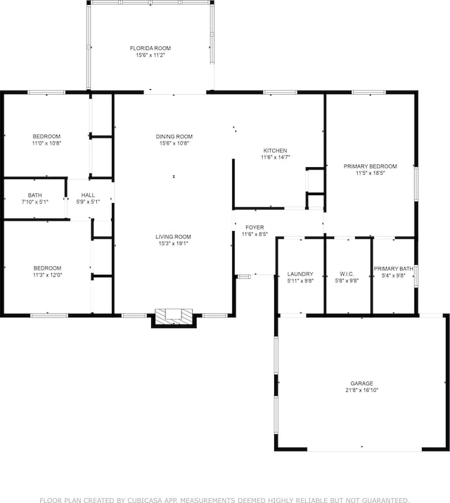 36 Lee Dr, Saint Augustine, FL 32080 - floor plan / room layout