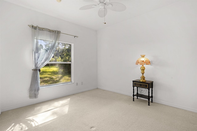 546 Sevilla Dr, Saint Augustine, FL 32086 - carpeted spare room featuring ceiling fan