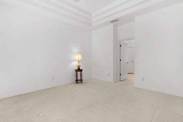 546 Sevilla Dr, Saint Augustine, FL 32086 - spare room featuring light colored carpet and a ceiling fan