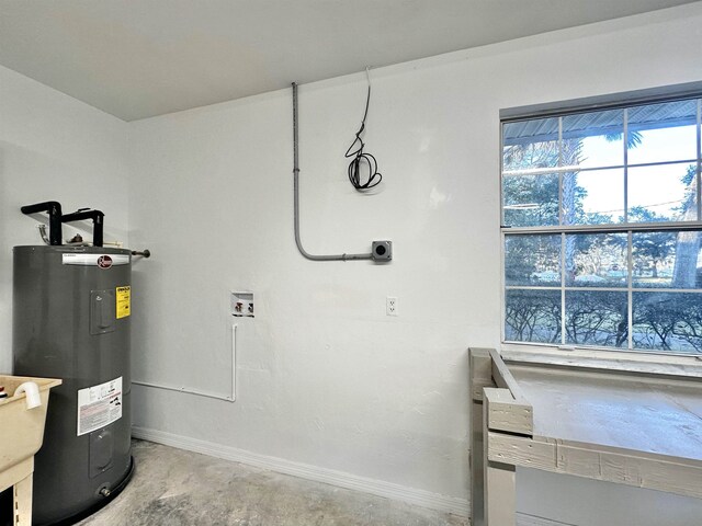 104 Falcon Rd, Saint Augustine, FL 32086 - utility room with electric water heater