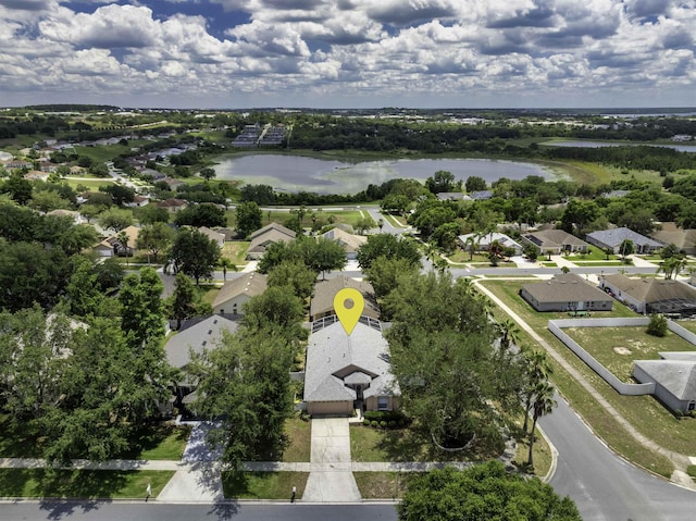 1505 Sundown Ln, Clermont, FL 34711 - aerial perspective of suburban area with a nearby body of water