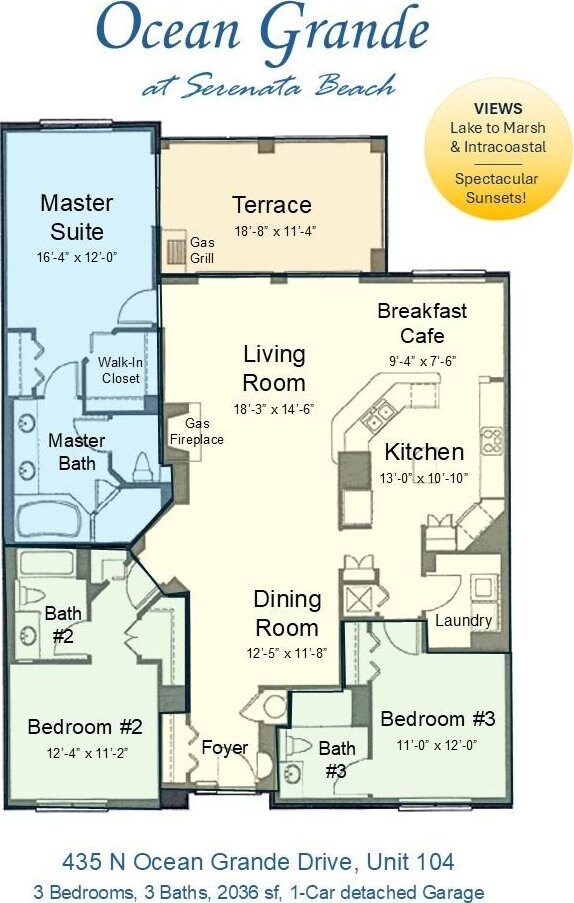 435 N Ocean Grande Dr Unit 104, Ponte Vedra Beach, FL 32082 - view of home floor plan