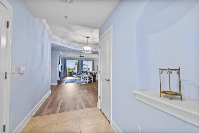 435 N Ocean Grande Dr Unit 104, Ponte Vedra Beach, FL 32082 - corridor with tile patterned floors and arched walkways