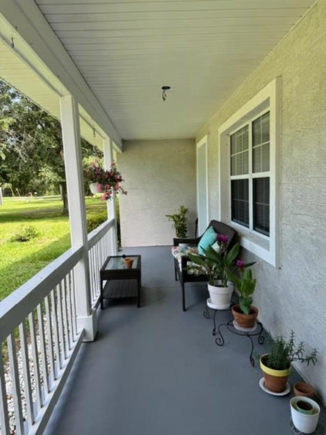 view of balcony