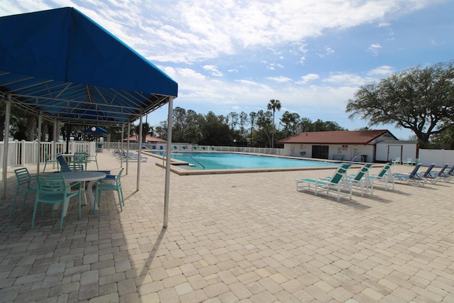 24 Aledo Ct, Saint Augustine, FL 32086 - pool featuring a patio and fence