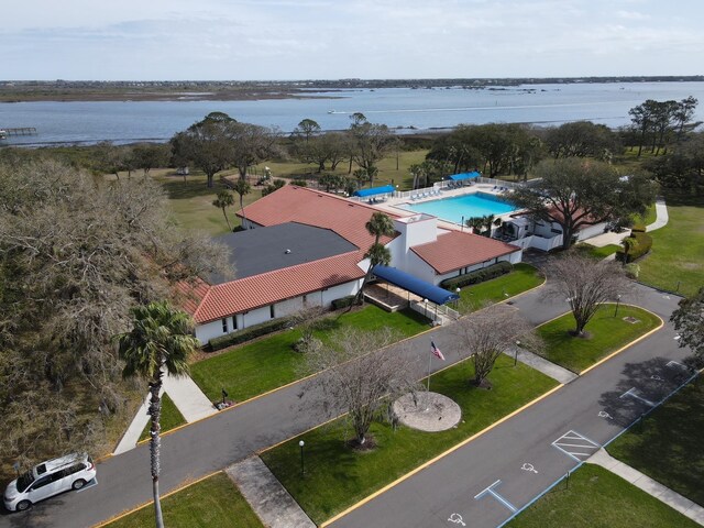24 Aledo Ct, Saint Augustine, FL 32086 - drone / aerial view featuring a water view