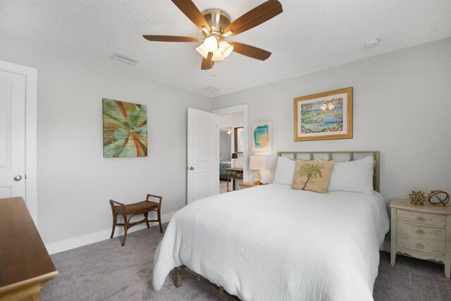 13 Court Edna, Saint Augustine, FL 32084 - bedroom with carpet flooring, a ceiling fan, and baseboards