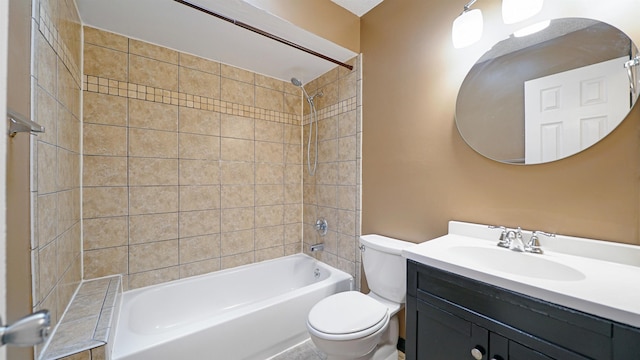 90 Wellshire Ln, Palm Coast, FL 32164 - full bathroom featuring vanity, tub / shower combination, and toilet