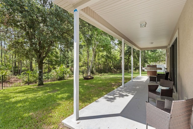 153 Savanna Preserve Ct, Saint Augustine, FL 32095 - view of patio featuring view of wooded area