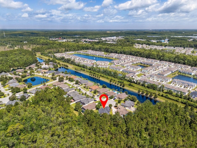 153 Savanna Preserve Ct, Saint Augustine, FL 32095 - aerial view of property and surrounding area with a large body of water and nearby suburban area