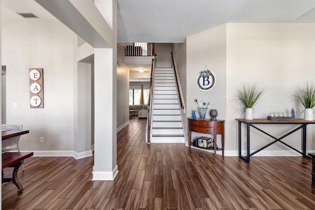 153 Savanna Preserve Ct, Saint Augustine, FL 32095 - entryway with wood finished floors, baseboards, and stairway