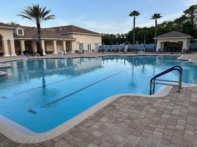 view of pool with a patio