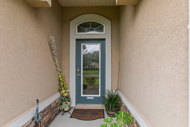 132 Fallen Timber Way, Saint Augustine, FL 32084 - entrance to property featuring stucco siding