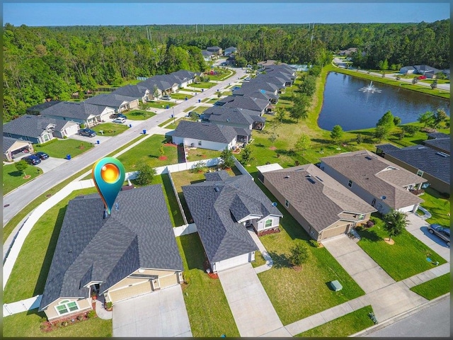 132 Fallen Timber Way, Saint Augustine, FL 32084 - aerial view of residential area with a forest and a nearby body of water