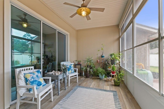 132 Fallen Timber Way, Saint Augustine, FL 32084 - sunroom featuring ceiling fan and plenty of natural light