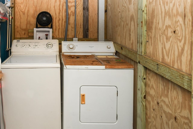 laundry room with washer and dryer