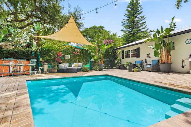 605 A St, Saint Augustine, FL 32080 - outdoor pool with outdoor lounge area and a patio area