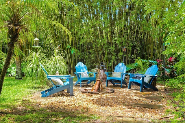 605 A St, Saint Augustine, FL 32080 - view of yard with a fire pit
