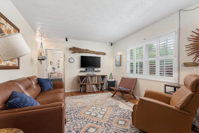 605 A St, Saint Augustine, FL 32080 - living area with wood finished floors and baseboards