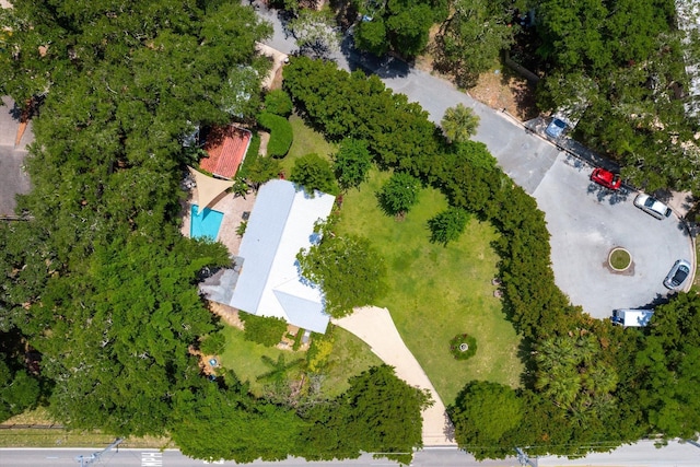 605 A St, Saint Augustine, FL 32080 - aerial view of a pool