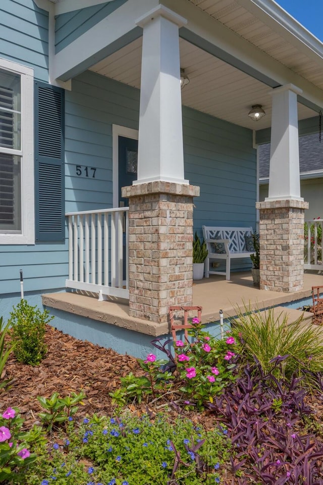 517 Weeping Willow Ln, Saint Augustine, FL 32080 - property entrance featuring covered porch