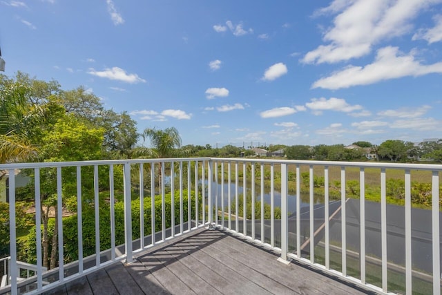 517 Weeping Willow Ln, Saint Augustine, FL 32080 - wooden deck with a water view